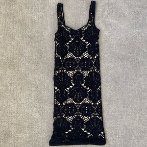 Free People Intimately Free Black Lace Bodycon dress XS/S
